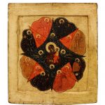 icona russa Madonna del Roveto Ardente XVIII secolo Russia Centrale