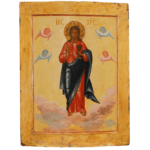 Icona russa del Salvatore, XVIII secolo, tempera su tavola, Russia