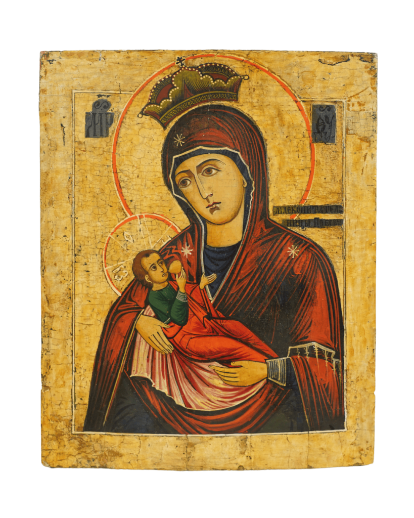 Icona Madre di Dio che allatta, Russia XVIII secolo