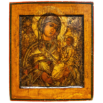 icona russa madre di dio suja di smolensk fine xvii secolo